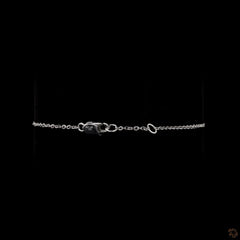 1.25 Ct Round Lab diamond Graduated Chain Bracelet in 14K Pure Gold