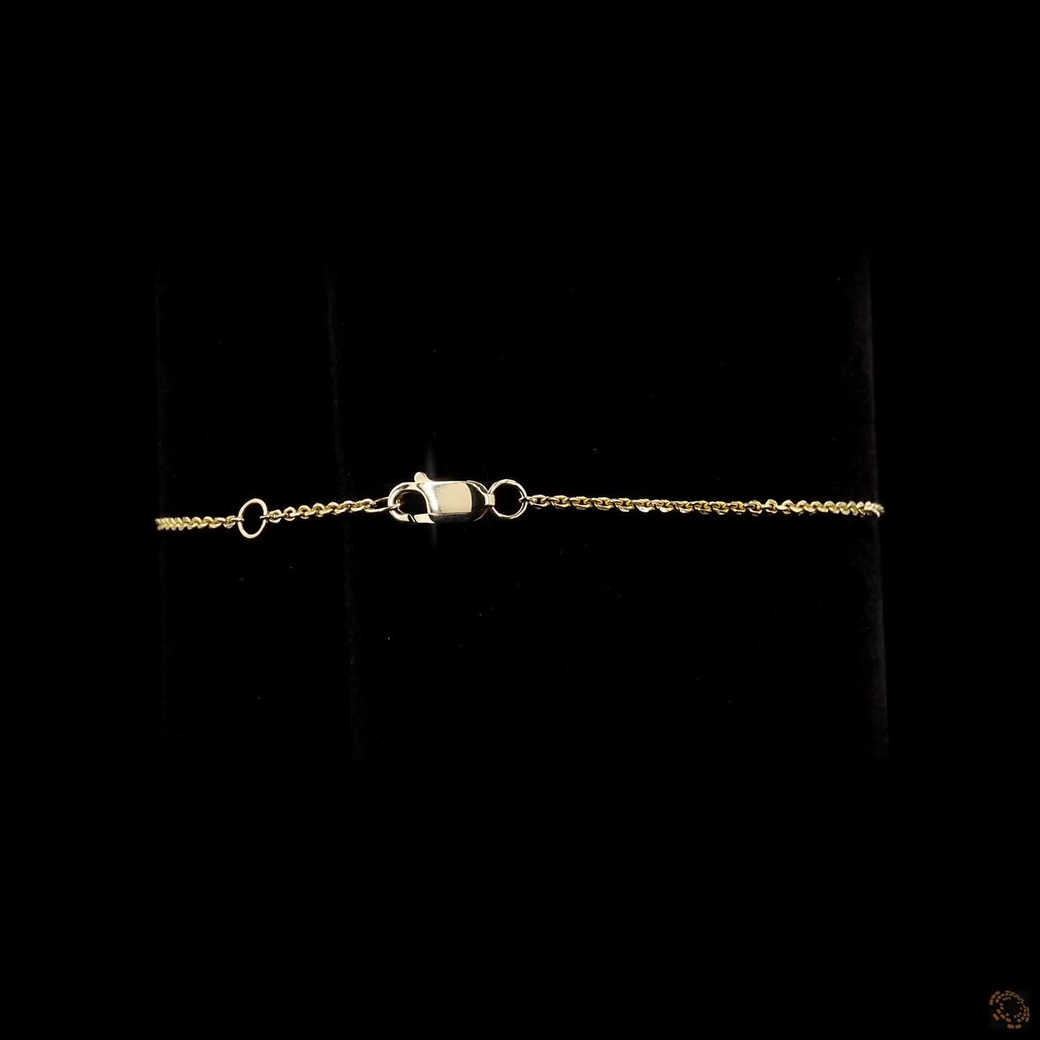 1.25 Ct Round Lab diamond Graduated Chain Bracelet in 14K Pure Gold