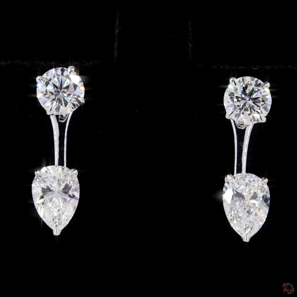 1.28 Ct Lab Grown Diamond Jacket Drop Earring in 14K Gold