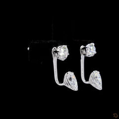 1.28 Ct Lab Grown Diamond Jacket Drop Earring in 14K Gold