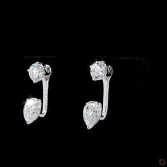 1.28 Ct Lab Grown Diamond Jacket Drop Earring in 14K Gold