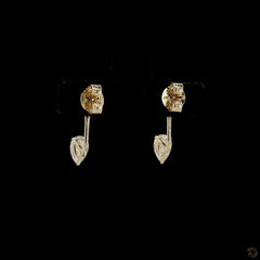 1.28 Ct Lab Grown Diamond Jacket Drop Earring in 14K Gold