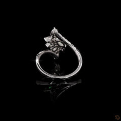 1.45 Ct Designer Bypass Engagement Ring in 14K Gold