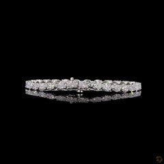 10.60 Carat Oval East West Lab Diamond Tennis Bracelet