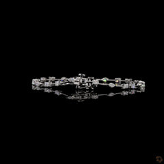 2.42 Multi Shape Lab Diamond Tennis Bracelets in 14K Gold