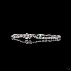 2.98 Carat Tennis Bracelets in 14K Gold with Multi Shape Diamond Studded