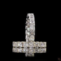 Asscher Cut Diamond Full Eternity Ring