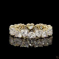 5.71 Carat Alternating Ring For Her in 14K Gold