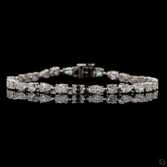 6.35 Ct Multi Shape Diamond Tennis Bracelets in 14K Gold