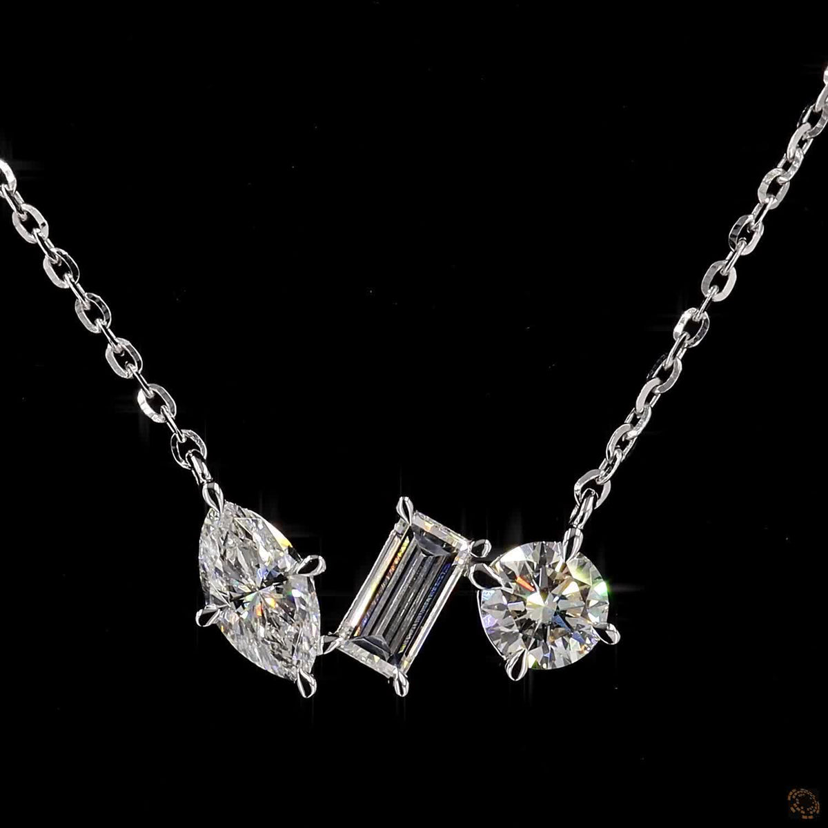 Lab Grown Diamond Contemporary Necklace  in 14K Gold