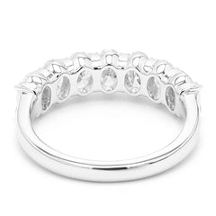 Oval Diamonds Engagement Ring For Women, Lab Grown Diamonds Studded Classic 7 Wedding Stone Ring