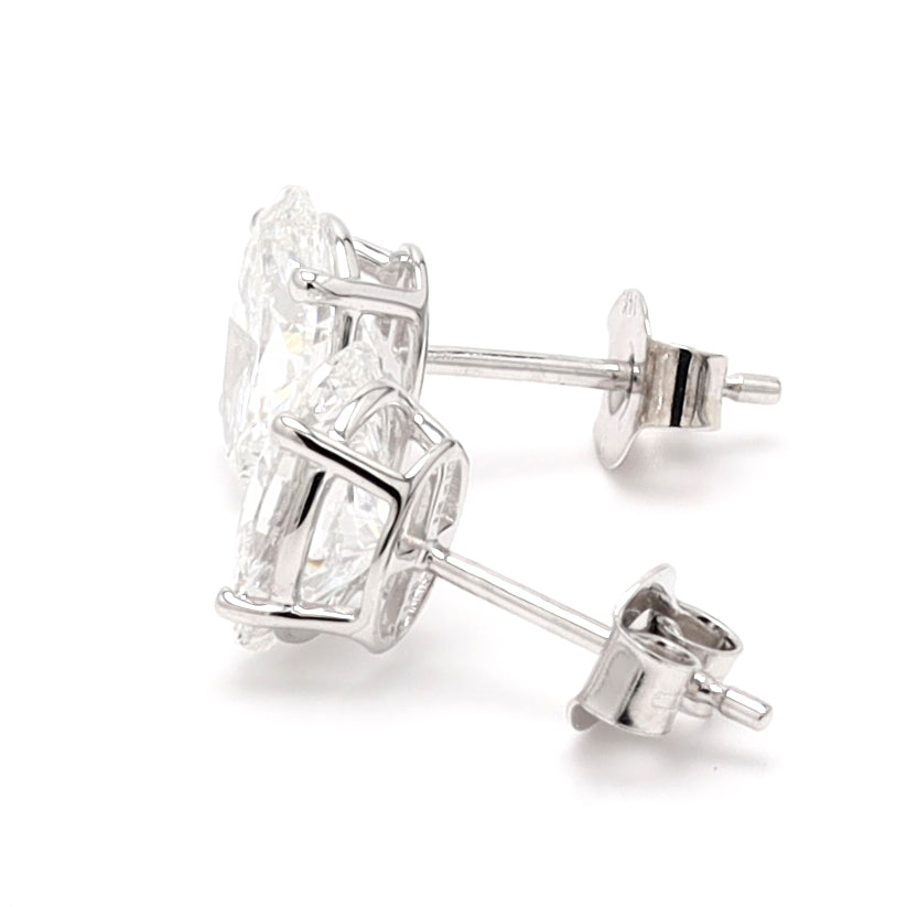 Lab Grown Diamonds Stud Earring For Women Crafted in 14K Gold - Push Back