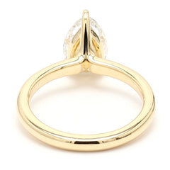 Pear IGI Certified Diamonds Solitaire Engagement Ring, Lab Grown Diamonds Studded 14K Gold Ring