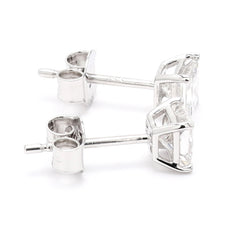 1.0Ct Princess Stud Earring For Women Crafted in 14K Gold - Lab Diamond Studded Push Back Earrings