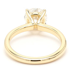 Round Solitaire Engagement Ring For Women, Crafted in White Gold-IGI Certified Lab Diamonds