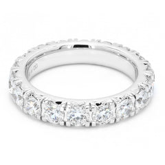 Round Lab Diamond Micro Setting Full Eternity Ring For Women Crafted in 14K Gold