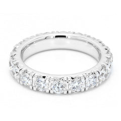 Round Lab Diamond Micro Setting Full Eternity Ring For Women Crafted in 14K Gold