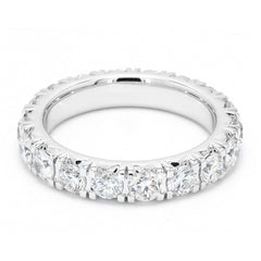 Round Lab Diamond Micro Setting Full Eternity Ring For Women Crafted in 14K Gold