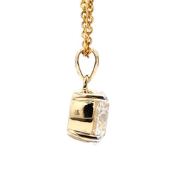 Round Diamond Solitaire Pendant For Girls and Women Crafted in 14K Gold