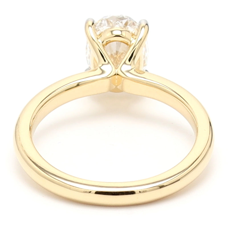 IGI Certified Oval Lab Grown Diamonds Solitaire Engagement rings For Women