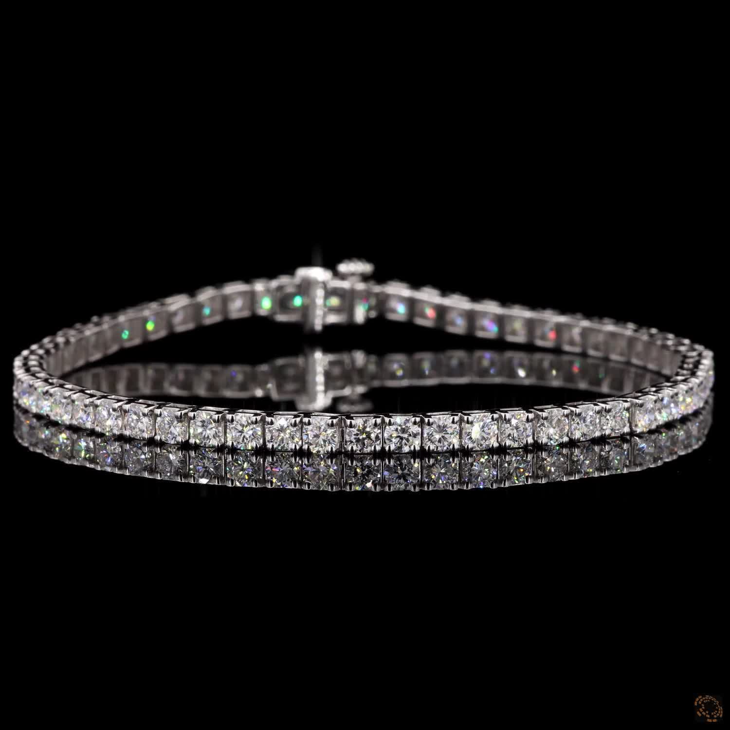 Straight Line lab Diamond Tennis Bracelets