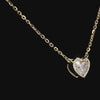 1.0Ct Lab Diamond Solitaire Bezel Set Necklace in 14K Gold