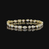 9.50 Carat Multi Shape Diamond Tennis Bracelets in 14K Gold