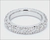 Round Lab Diamond Micro Setting Full Eternity Ring For Women Crafted in 14K Gold