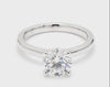 Round Solitaire Engagement Ring For Women, Crafted in White Gold-IGI Certified Lab Diamonds