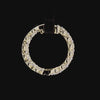 Round Diamond Inside Out Hoop Earring in 14K Gold