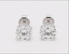 Round Diamond Stud Earring For Women Crafted in 14K Gold - Lab Grown Diamond Push Back Earrings