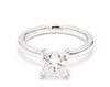 IGI Certified Princess Solitaire Engagement Ring, Crafted in White Yellow and Rose gold