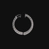 Round Diamond Inside Out Hoop Earring in 14K Gold