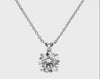 0.25- 2.00Ct Round Diamond Solitaire Pendant For Girls and Women Crafted in 14K Gold