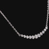 Round Diamond Bar Necklace Crafted in 14K Gold For Her