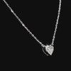 1.0Ct Lab Diamond Solitaire Bezel Set Necklace in 14K Gold