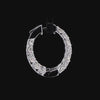 Round Lab Diamond Inside Out Hoop Earring in 14K Gold