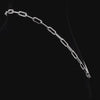 5.10 Carat Half Tennis & paper Clip Necklace Crafted  in 14K Gold