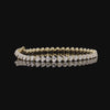 7.20 Carat Heart Shape Diamond East West Tennis Bracelets in 14K Gold