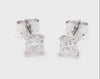 1.0Ct Princess Stud Earring For Women Crafted in 14K Gold - Lab Diamond Studded Push Back Earrings