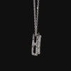 1.0Ct Lab Diamond Halo Set Necklace in 14K Gold For Women