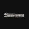 10 Carat Emerald Cut Diamond East West Tennis Bracelets in 14K Gold