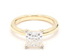 IGI Certified Princess Solitaire Engagement Ring, Crafted in White Yellow and Rose gold