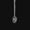 1.0Ct Lab Diamond Halo Set Necklace in 14K Gold For Women