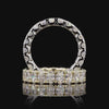 Oval Diamond Split Prong Classic Full Eternity Ring