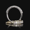 Emerald Lab Diamond Half Eternity Ring For Her