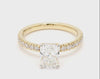 Radiant Cut Hidden Halo Engagement Ring For Women Crafted in 14K Gold, IGI Certified Center Lab Grown Diamonds