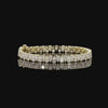 11.75 Carat Pear Lab Diamond Alternating Tennis Bracelet in 14K Gold