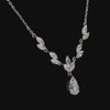 Marquise & Pear Diamond Designer Necklace For Her in 14K Gold