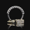 Emerald Lab Diamond Half Eternity Ring For Her